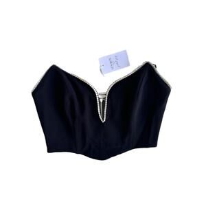 RunAway Petal+Pup Size-L Bec Bustier Woman‎ Top Black